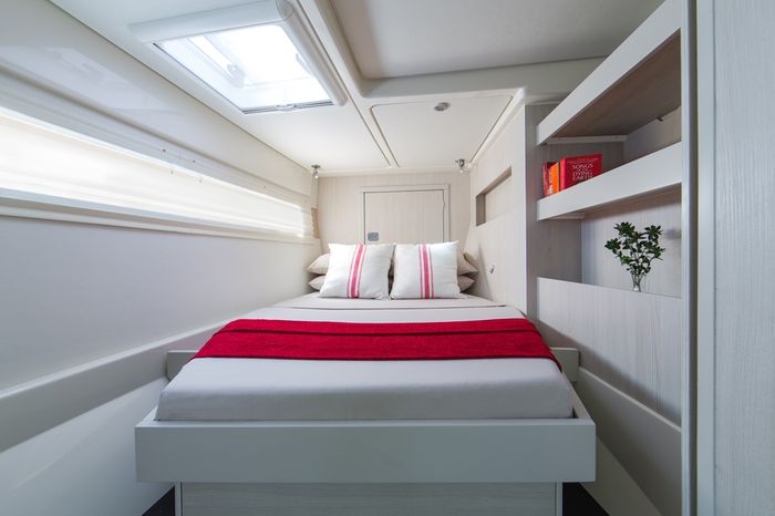 Forward port cabin
